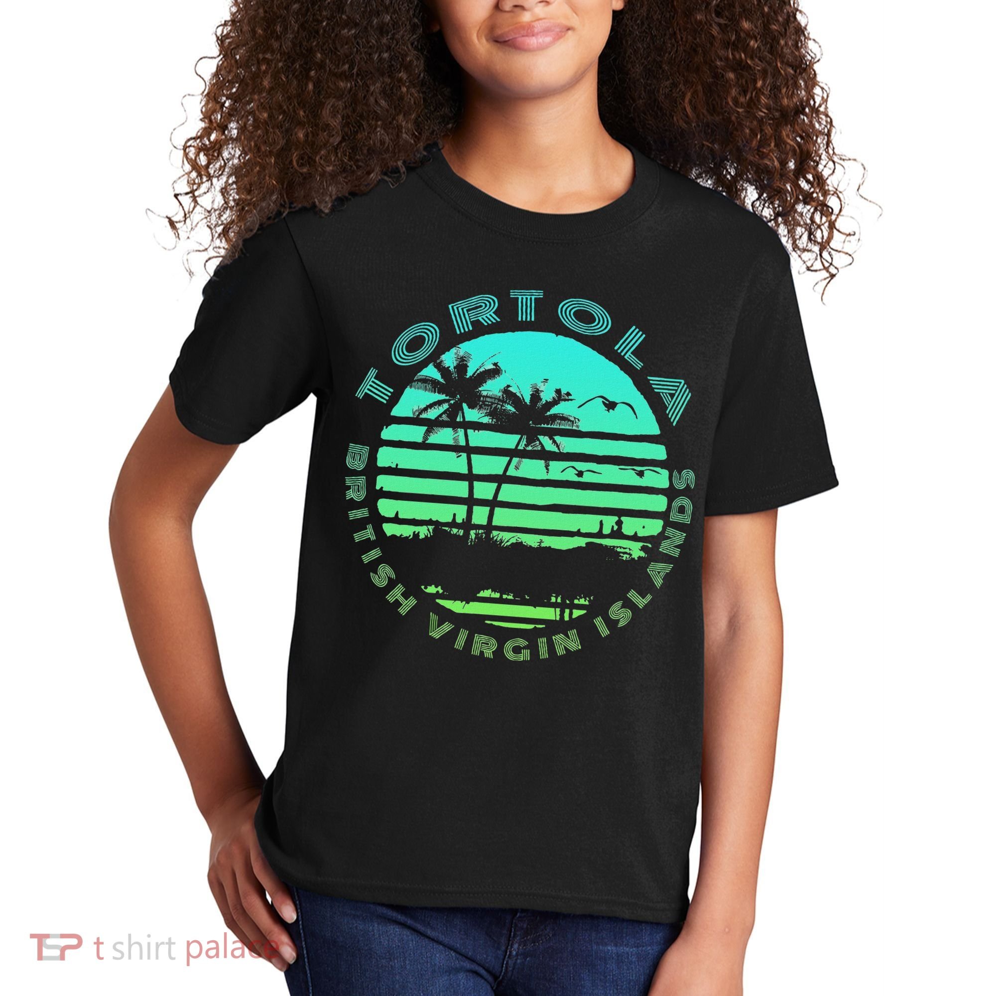 Bvi Tortola British Caribbean Island Souvenir Kids T-Shirt