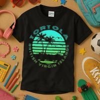 Bvi Tortola British Caribbean Island Souvenir Kids T-Shirt thumb 3