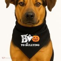 Boo To Bullying Ghost Anti Bully Unity Day USA-Made Doggie Bandana thumb 1