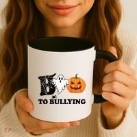 Boo To Bullying Ghost Anti Bully Unity Day Coffee Mug thumb 3