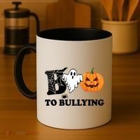 Boo To Bullying Ghost Anti Bully Unity Day Coffee Mug thumb 4