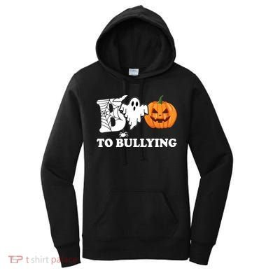 Boo To Bullying Ghost Anti Bully Unity Day Women's Hoodie