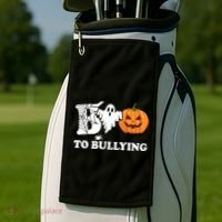 Boo To Bullying Ghost Anti Bully Unity Day Golf Towel thumb 2