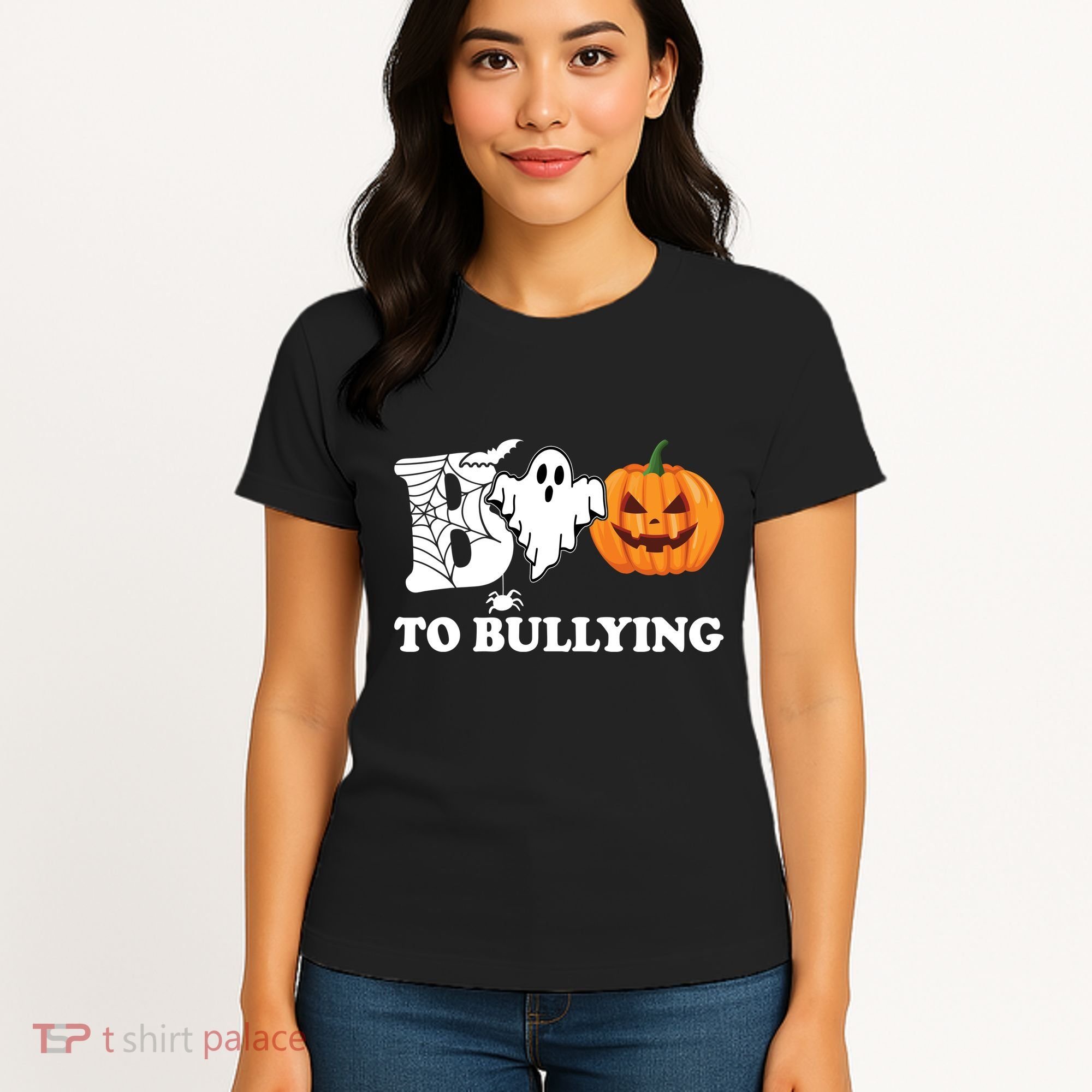 Boo To Bullying Ghost Anti Bully Unity Day Women's T-Shirt