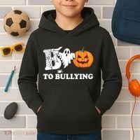 Boo To Bullying Ghost Anti Bully Unity Day Kids Hoodie thumb 2