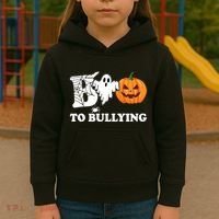 Boo To Bullying Ghost Anti Bully Unity Day Kids Hoodie thumb 3