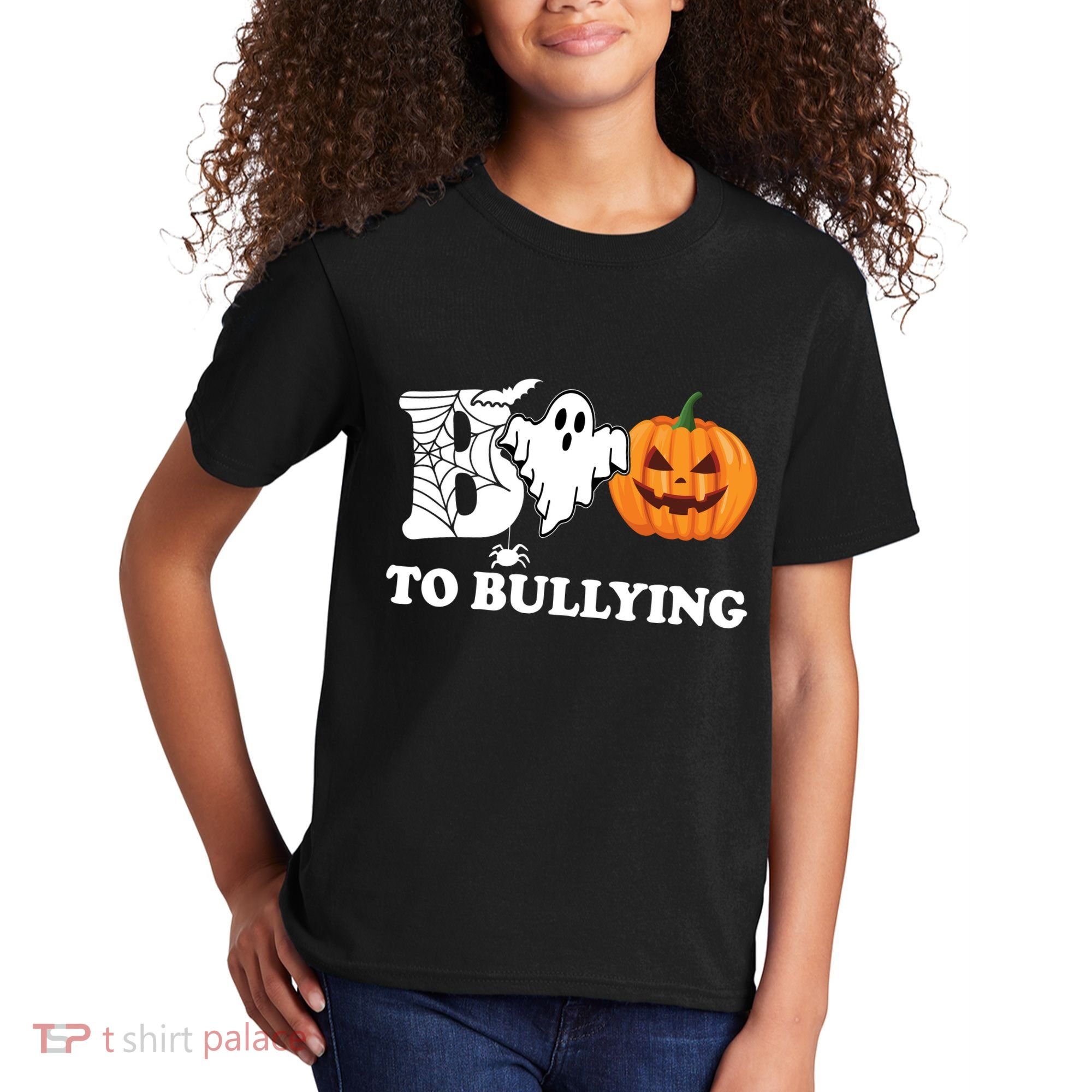 Boo To Bullying Ghost Anti Bully Unity Day Kids T-Shirt