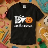 Boo To Bullying Ghost Anti Bully Unity Day Kids T-Shirt thumb 3