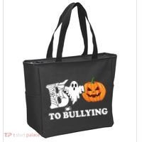 Boo To Bullying Ghost Anti Bully Unity Day Tote Bag thumb 2
