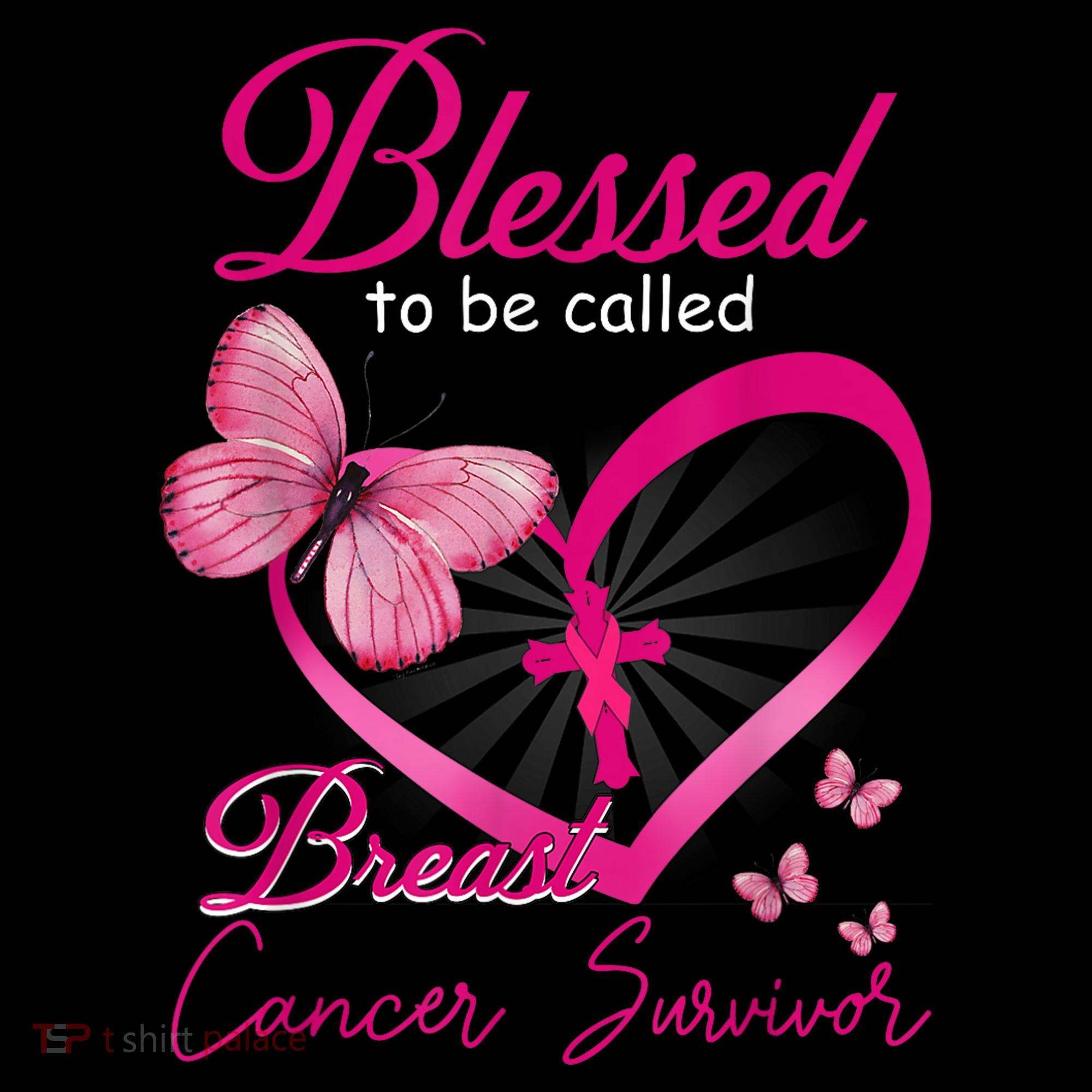 Blessed To Be Called Breast Cancer Survivor Pink Butterfly Coffee Mug