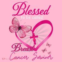 Blessed To Be Called Breast Cancer Survivor Pink Butterfly Visor thumb 3
