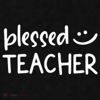 Blessed Teacher Ladies PosiCharge Tri-Blend Wicking Tank thumb 2