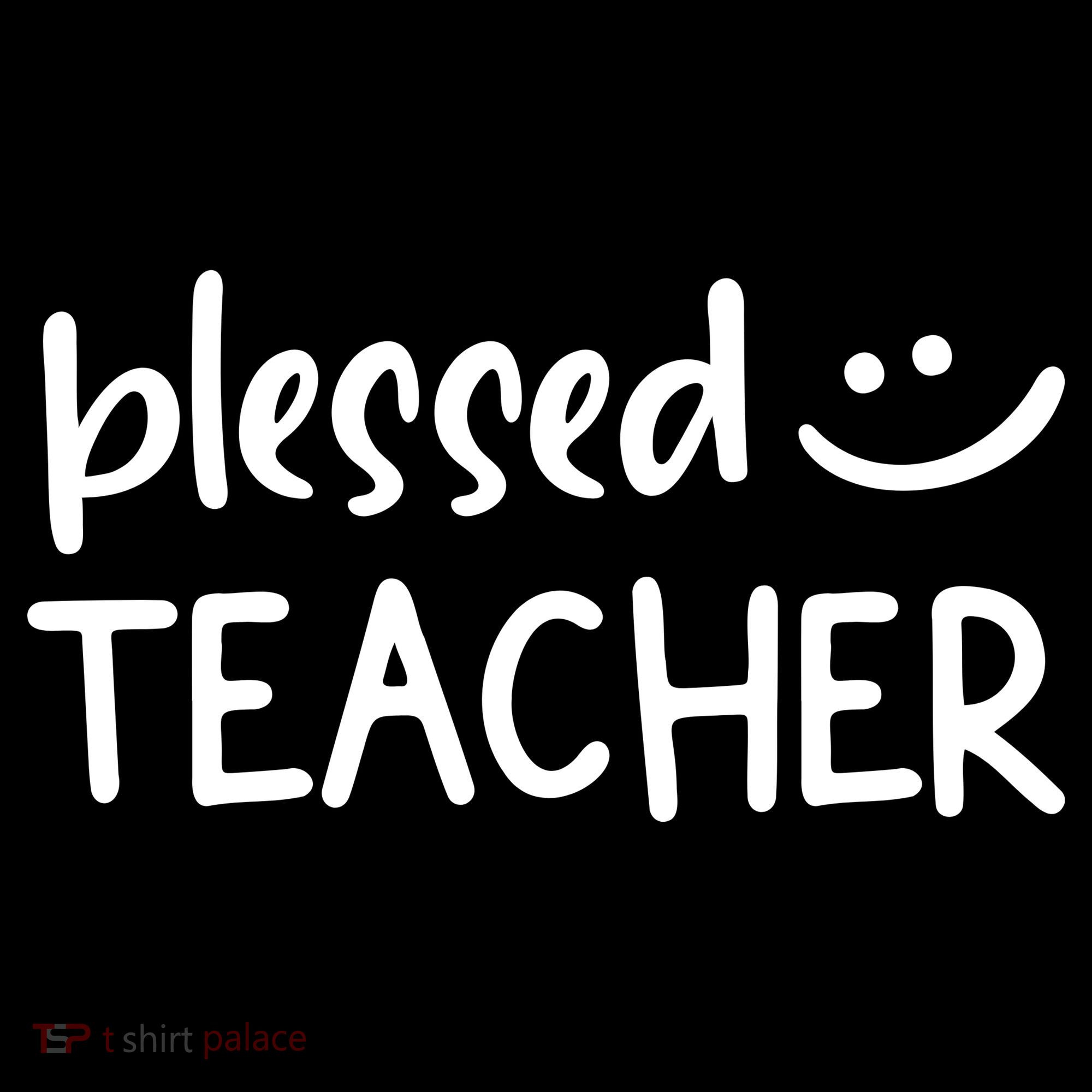 Blessed Teacher Womens Funnel Neck Pullover Hood