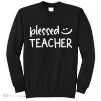 Blessed Teacher Tall Sweatshirt thumb 0