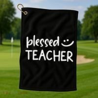 Blessed Teacher Golf Towel thumb 1