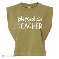 Blessed Teacher Garment-Dyed Women's Muscle Tee thumb 0