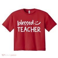 Blessed Teacher Women's Crop Top Tee thumb 0