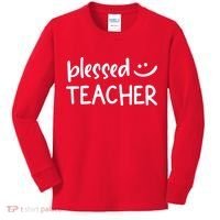Blessed Teacher Kids Long Sleeve Shirt thumb 0