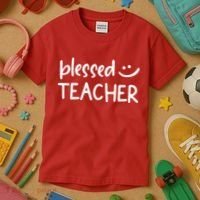 Blessed Teacher Kids T-Shirt thumb 3