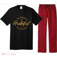 Be Thankful Be Grateful And Be Blessed Pajama Set thumb 0