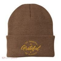 Be Thankful Be Grateful And Be Blessed Beanie thumb 0
