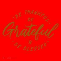 Be Thankful Be Grateful And Be Blessed Santa Hat thumb 1