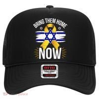 Bring Them Back Home Now Israel Flag Yellow Ribbon Hat thumb 0