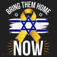 Bring Them Back Home Now Israel Flag Yellow Ribbon Golf Towel thumb 3