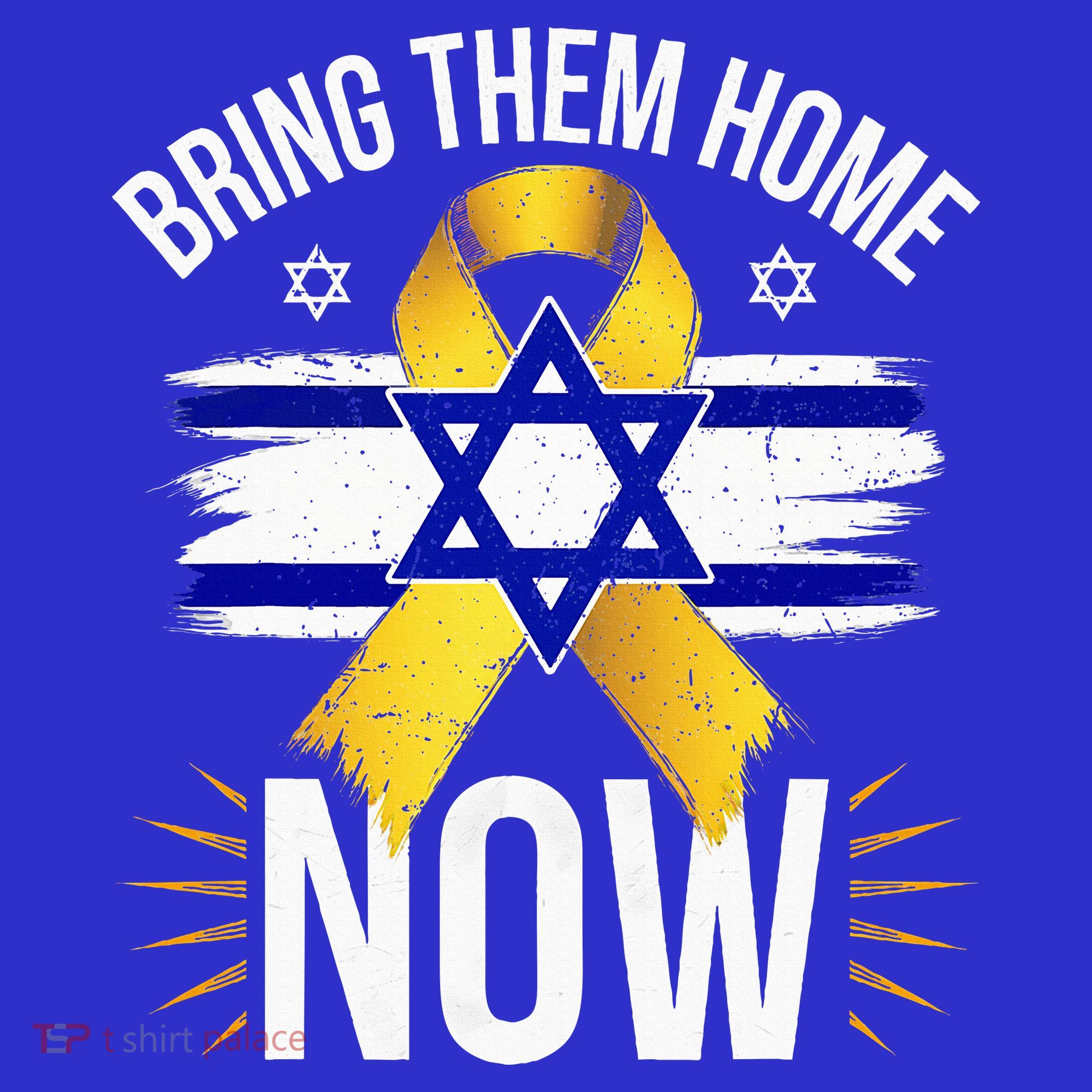 Bring Them Back Home Now Israel Flag Yellow Ribbon Visor