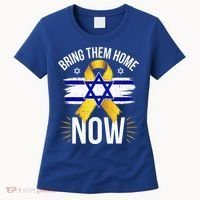 Bring Them Back Home Now Israel Flag Yellow Ribbon Women's T-Shirt thumb 0