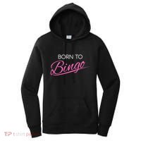 Born To Bingo Retro Gift For Bingo Player Gift Women's Hoodie thumb 0