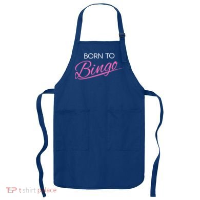 Born To Bingo Retro Gift For Bingo Player Gift Apron