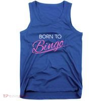 Born To Bingo Retro Gift For Bingo Player Gift Tank Top thumb 0
