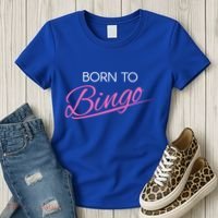 Born To Bingo Retro Gift For Bingo Player Gift Women's T-Shirt thumb 3