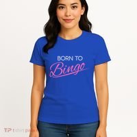 Born To Bingo Retro Gift For Bingo Player Gift Women's T-Shirt thumb 4