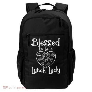 Blessed To Be A Lunch Lady Cafeteria Hero Funny Server Funny Gift Backpack