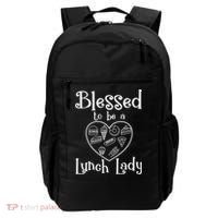Blessed To Be A Lunch Lady Cafeteria Hero Funny Server Funny Gift Backpack thumb 0