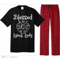 Blessed To Be A Lunch Lady Cafeteria Hero Funny Server Funny Gift Pajama Set thumb 0