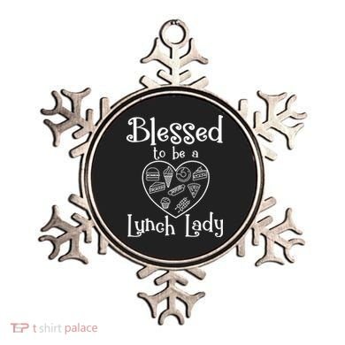 Blessed To Be A Lunch Lady Cafeteria Hero Funny Server Funny Gift Ornament