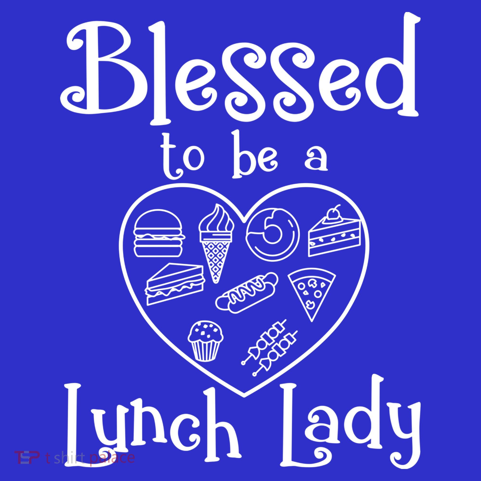 Blessed To Be A Lunch Lady Cafeteria Hero Funny Server Funny Gift Women's Tank Top