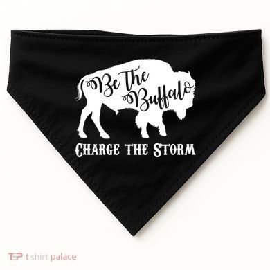Be The Buffalo Charge The Storm USA-Made Doggie Bandana