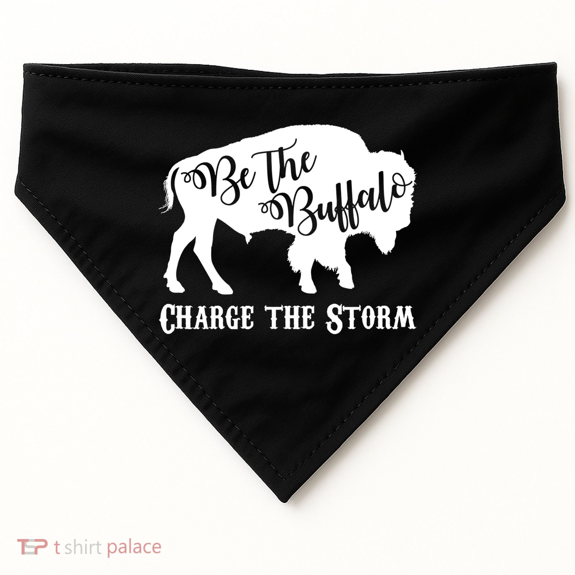 Be The Buffalo Charge The Storm USA-Made Doggie Bandana