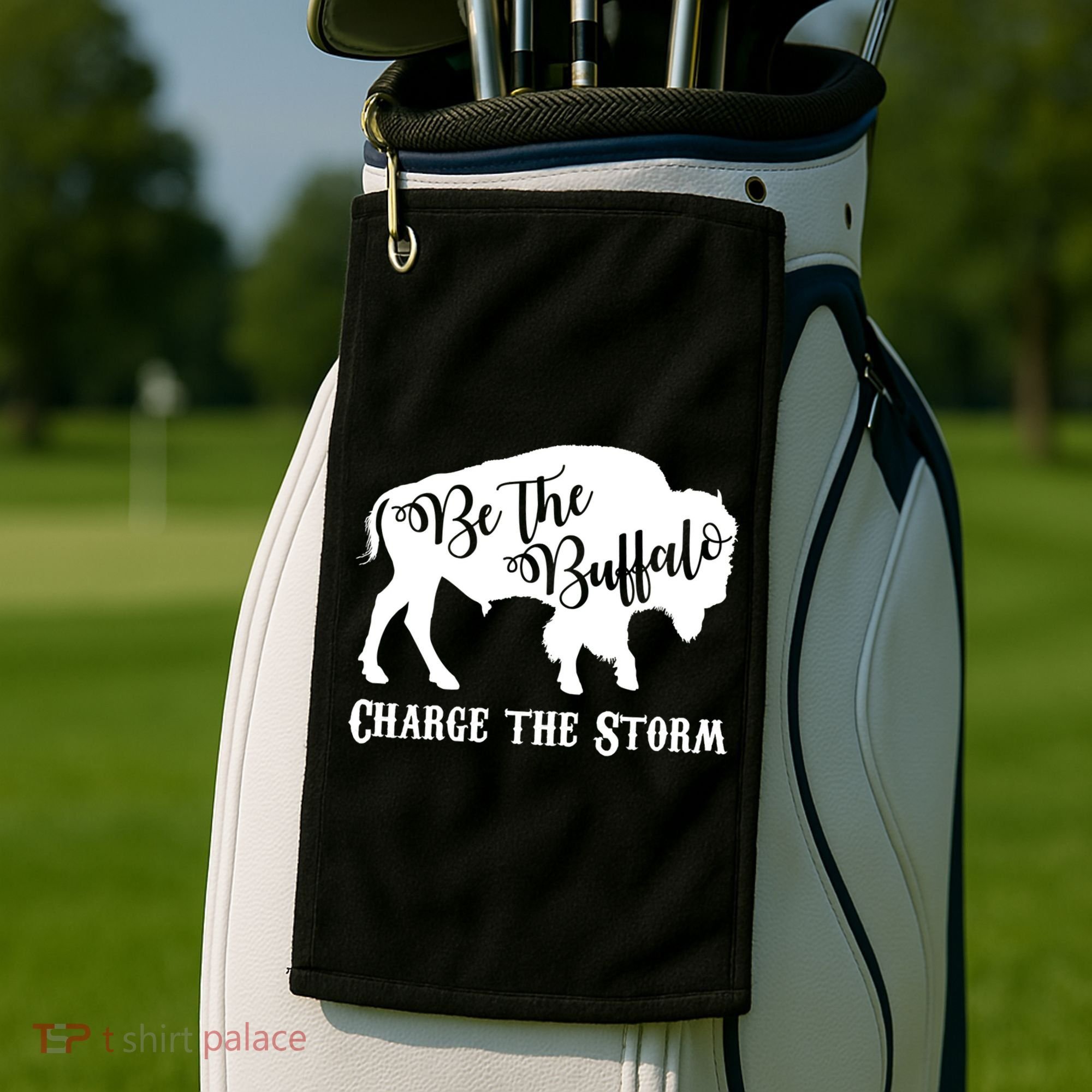Be The Buffalo Charge The Storm Golf Towel