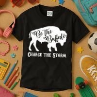 Be The Buffalo Charge The Storm Kids T-Shirt thumb 3