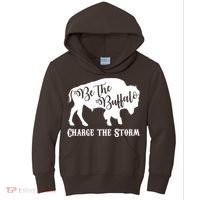 Be The Buffalo Charge The Storm Kids Hoodie thumb 0
