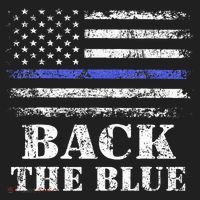 Back The Blue Thin Blue Line American Flag Police Support Women's Sweatshirt thumb 2