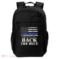 Back The Blue Thin Blue Line American Flag Police Support Backpack thumb 0