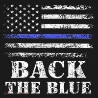 Back The Blue Thin Blue Line American Flag Police Support Women's Hoodie thumb 2