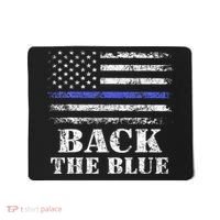 Back The Blue Thin Blue Line American Flag Police Support Mousepad thumb 0