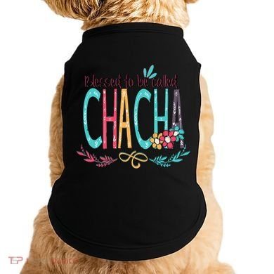Blessed To Be Called Chacha Colorful Grandma Doggie Tank